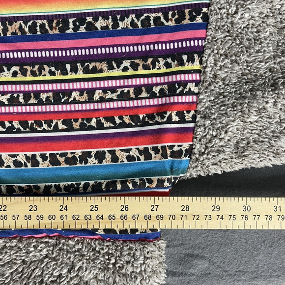 Sunshine & Rodeo Fleece Womens Gray Southwestern Aztec Print Pullover - Picture 8 of 11